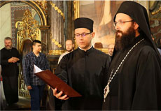 Наречење новоизабраног епископа Силуана